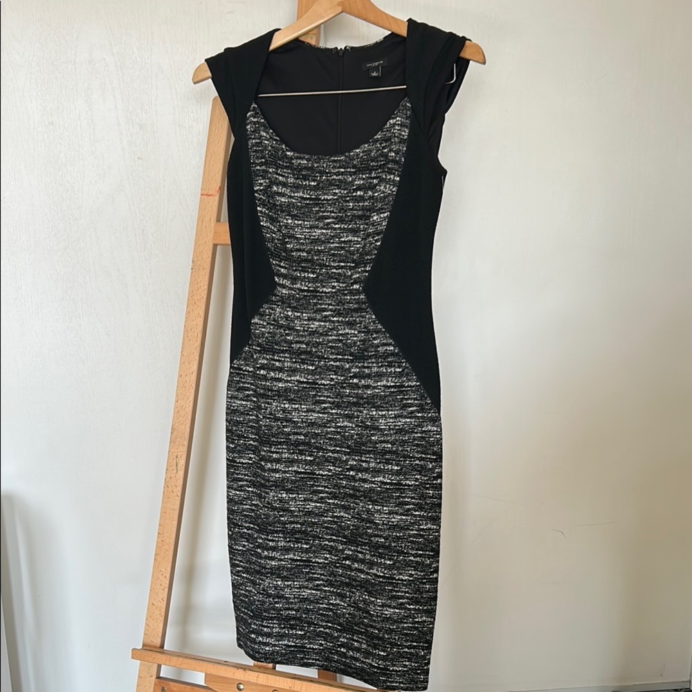 Ann Taylor Elegant Black and Gray Dress Stretchy & Soft Size 4